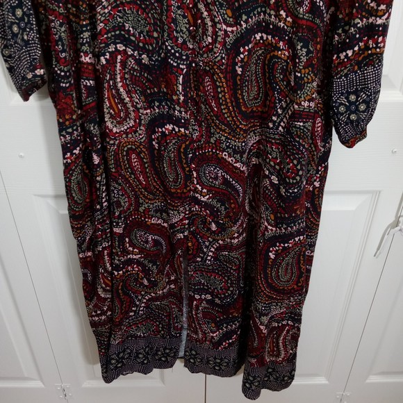 Knox Rose Women's Long Sleeve Button-Front Night Sky Dress in Size XXL - Picture 10 of 10